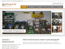 Tablet Screenshot of gepkolcsonzovac.hu